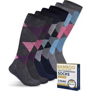 Light Compression Socks - 3 Pairs | 8-15 mmhg